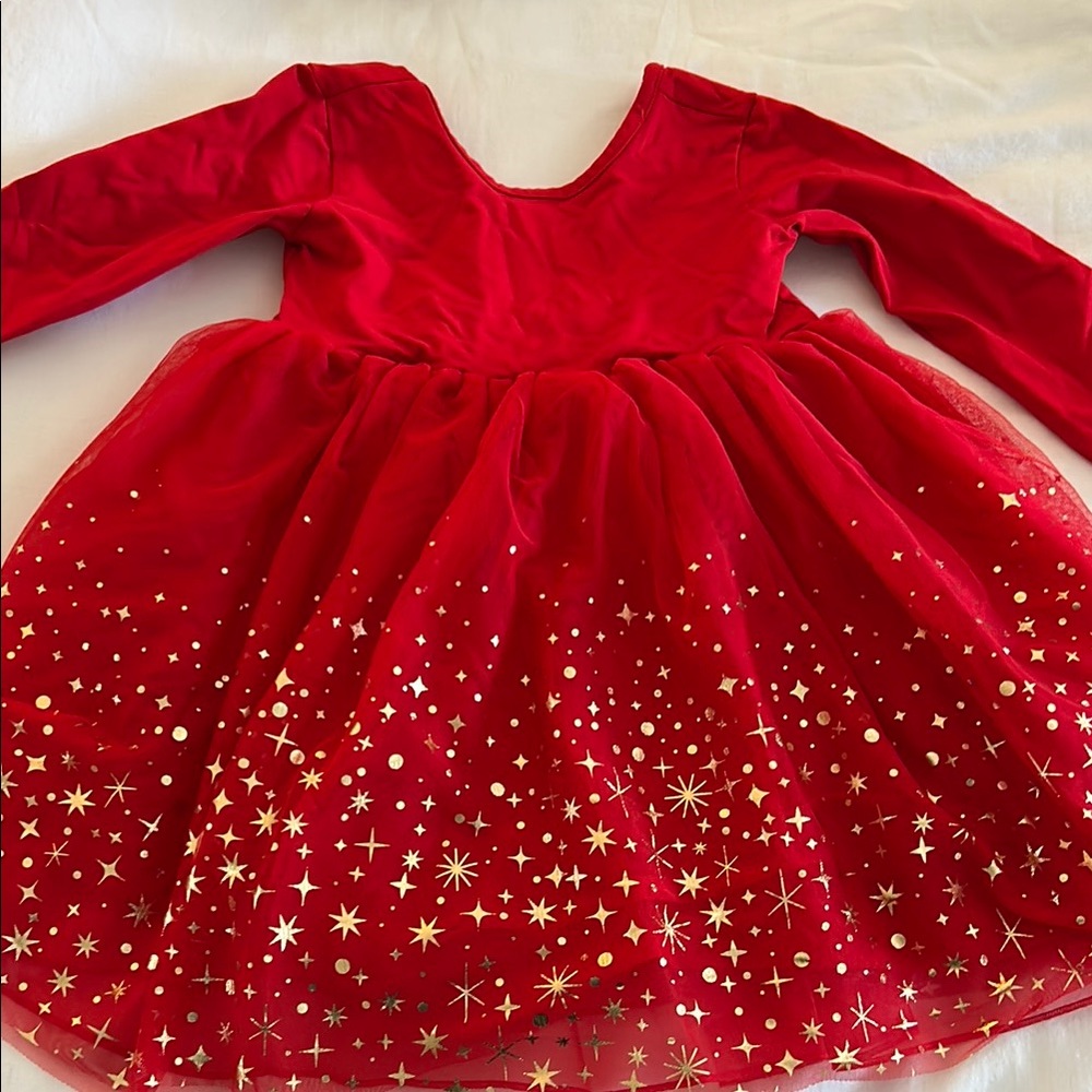 Brand New Hanna Andersson red holiday dress size 5